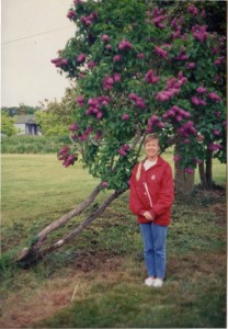 Tina and the lilac tree